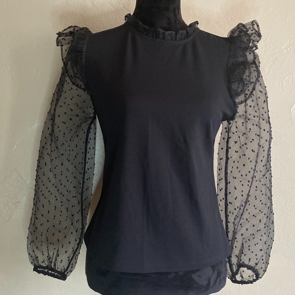 Marc New York Black Blouse Size S